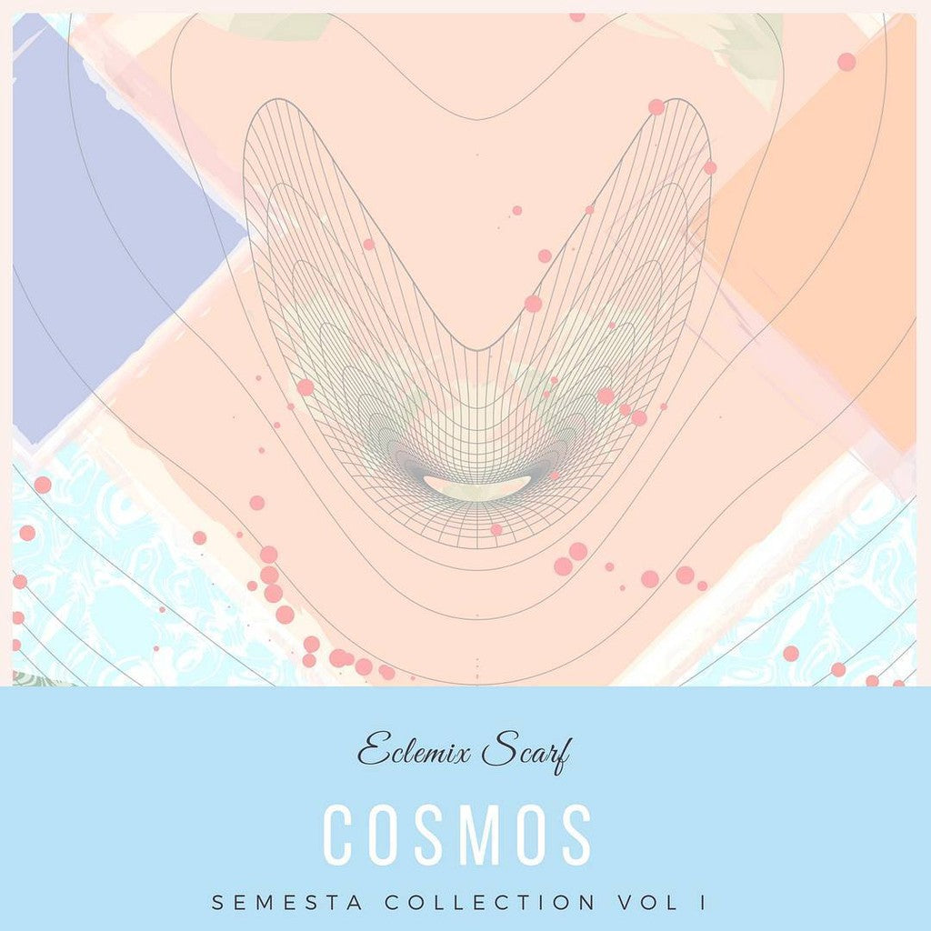 Image of Eclemix Scarf Semesta Collection | Hijab Voal Premium Segi Empat Printing motif | Sqaure Voal scraves laser cut